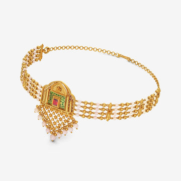 Royal Minaret Gold Necklace